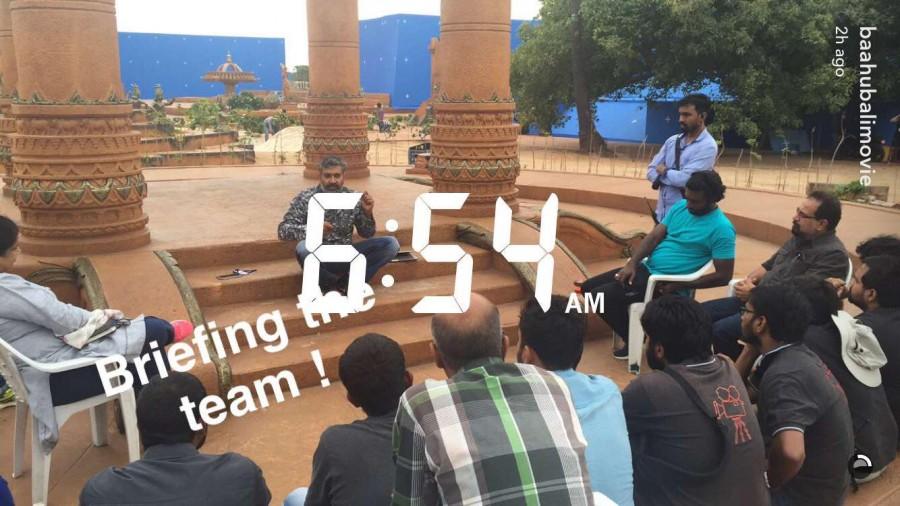 The makers of S.S. Rajamouli's magnum opus Baahubali 2,Baahubali 2 climax,Baahubali 2 shooting,S.S. Rajamouli,Rana Daggubati,prabhas,Tammannaah bhatia,Anushka Shetty,Baahubali 2 shooting pics,Baahubali 2 shooting images,Baahubali 2 shooting photos,Baahubali 2 shooting stills,Baahubali 2 shooting p