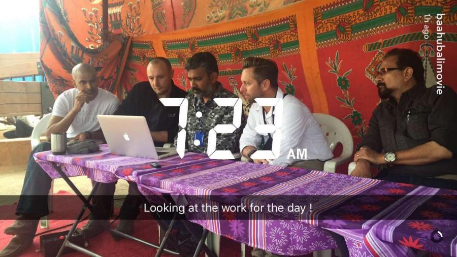 The makers of S.S. Rajamouli's magnum opus Baahubali 2,Baahubali 2 climax,Baahubali 2 shooting,S.S. Rajamouli,Rana Daggubati,prabhas,Tammannaah bhatia,Anushka Shetty,Baahubali 2 shooting pics,Baahubali 2 shooting images,Baahubali 2 shooting photos,Baahubali 2 shooting stills,Baahubali 2 shooting p