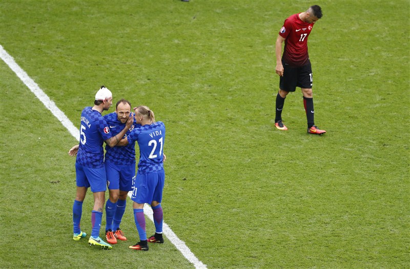 Croatia began their Euro football championship campaign here on Sunday with a 1-0 win over Turkey courtesy star midfielder Luka Modric's superb volleyed goal. Turkey v Croatia,Euro 2016,Croatia,Euro football championship,Euro football,Luka Modric,Euro 2016 pics,Euro 2016 images,Euro 2016 photos,Euro 2016 pictures,Euro 2016 stills