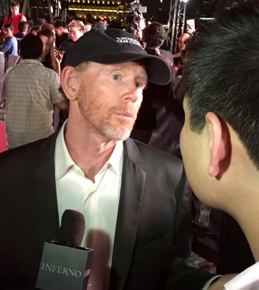 It was reunion time for the cast of Irrfan Khan,Tom Hanks,Ron Howard,Inferno,Red Carpet for 'Inferno',Inferno red carpet in Singapore,Inferno red carpet