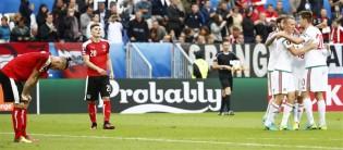 Hungary began their first European Championship since 1972 with an impressive 2-0 victory against 10-man Austria in group stage match on Tuesday.