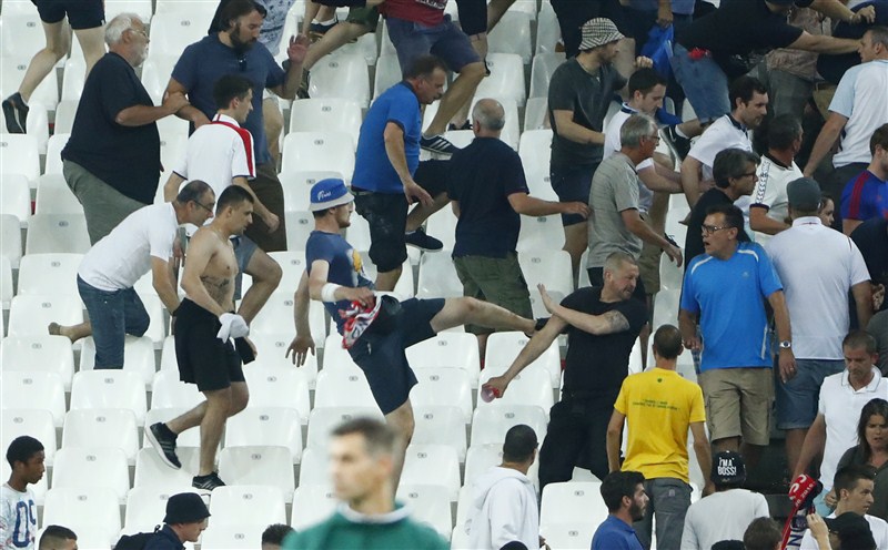 Soccer hooligans spar around France during Euro 2016. Euro 2016,Euro 2016 clashes,Euro 2016 fights,Euro fights,Euro clashes,supporters clash,Fans clash