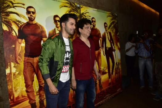 Varun Dhawan along with Producer Sajid Nadiadwala launched the first song from their upcoming release Dishoom, at a preview theater on 16th June.
