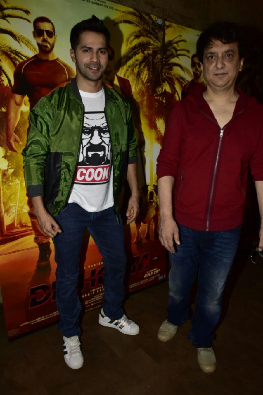 Varun Dhawan along with Producer Sajid Nadiadwala launched the first song from their upcoming release Dishoom, at a preview theater on 16th June. Sau Tarah Ke,Sau Tarah Ke song,Sau Tarah Ke song launch,Dishoom,Varun Dhawan,Sajid Nadiadwala,Sau Tarah Ke launch,Dishoom song launch