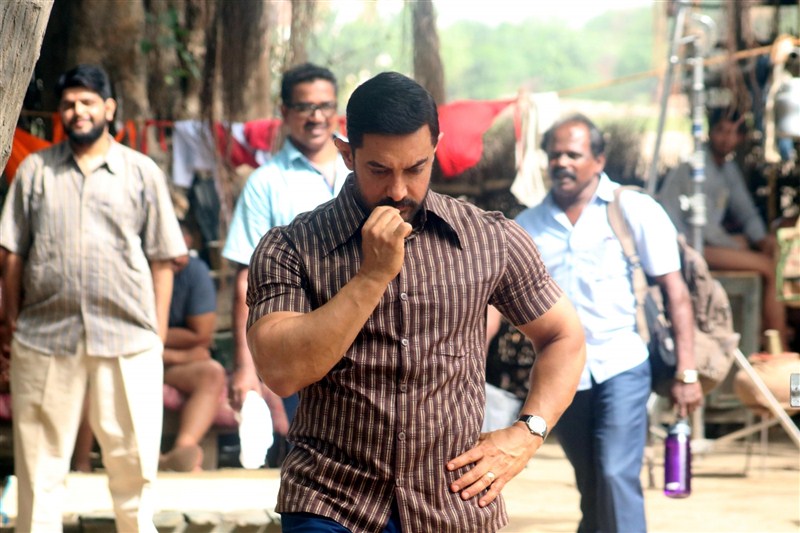 Bollywood superstar Aamir Khan on Thursday resumed the shooting of Aamir Khan,Aamir Khan new look,Aamir Khan at Dangal sets,Dangal on the sets,Aamir Khan at Dangal on the sets,Dangal working stills,Dangal working pics,Dangal working images,Dangal working photos,Dangal working pictures,Dangal movie pics,Dangal movie image