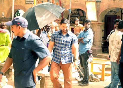 Bollywood superstar Aamir Khan on Thursday resumed the shooting of 