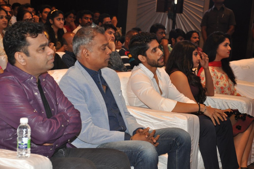 The audio launch of Naga Chaitanya's Telugu movie Sahasam Swasaga Sagipo,Sahasam Swasaga Sagipo audio launch,Naga Chaitanya,Manjima Mohan,AR Rahman,Gautham Menon,Sahasam Swasaga Sagipo audio launch pics,Sahasam Swasaga Sagipo audio launch images,Sahasam Swasaga Sagipo audio launch photos,Sahasam Swasaga