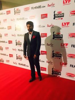 Allu Arjun at Filmfare Awards 2016.