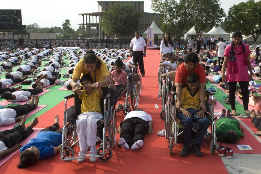 Nearly 30,000 participants from across the city participated in the rehersal for the second International Yoga Day to be attended by Prime Minister Narendra Modi, said an official statement. International Yoga Day,International Yoga Day 2016,International Yoga Day rehearsal,Yoga Day rehearsal,Chandigarh Yoga day rehearsal,Narendra Modi,PM Narendra Modi,modi,International Yoga Day celebrations,International Yoga Day pics,International Yoga Day