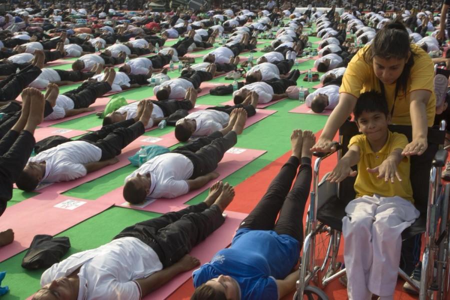 Nearly 30,000 participants from across the city participated in the rehersal for the second International Yoga Day to be attended by Prime Minister Narendra Modi, said an official statement. International Yoga Day,International Yoga Day 2016,International Yoga Day rehearsal,Yoga Day rehearsal,Chandigarh Yoga day rehearsal,Narendra Modi,PM Narendra Modi,modi,International Yoga Day celebrations,International Yoga Day pics,International Yoga Day