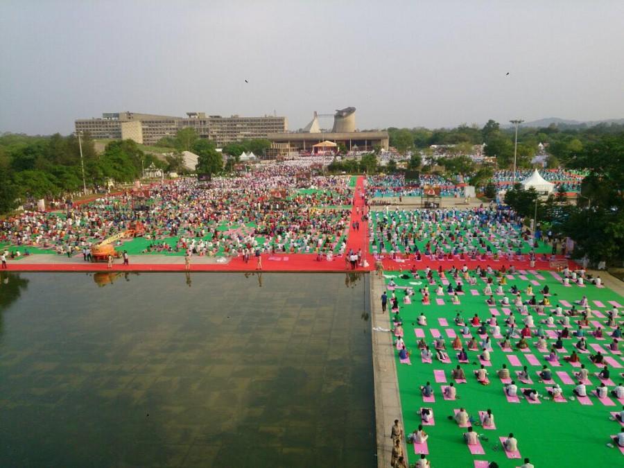 Nearly 30,000 participants from across the city participated in the rehersal for the second International Yoga Day to be attended by Prime Minister Narendra Modi, said an official statement. International Yoga Day,International Yoga Day 2016,International Yoga Day rehearsal,Yoga Day rehearsal,Chandigarh Yoga day rehearsal,Narendra Modi,PM Narendra Modi,modi,International Yoga Day celebrations,International Yoga Day pics,International Yoga Day