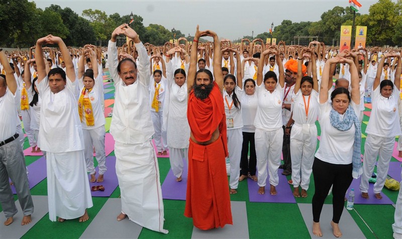 Baba Ramdev and Venkaiah Naidu participated in the Yoga rehearsal for International Yoga Day 2016. For International Yoga Day,for International Yoga Day 2016,Baba Ramdev,Venkaiah Naidu,Baba Ramdev at International Yoga Day,Baba Ramdev Yoga Day,Yoga rehearsal,Yoga rehearsal pics,Yoga rehearsal images,Yoga rehearsal photos,Yoga rehearsal stills,Yoga rehe