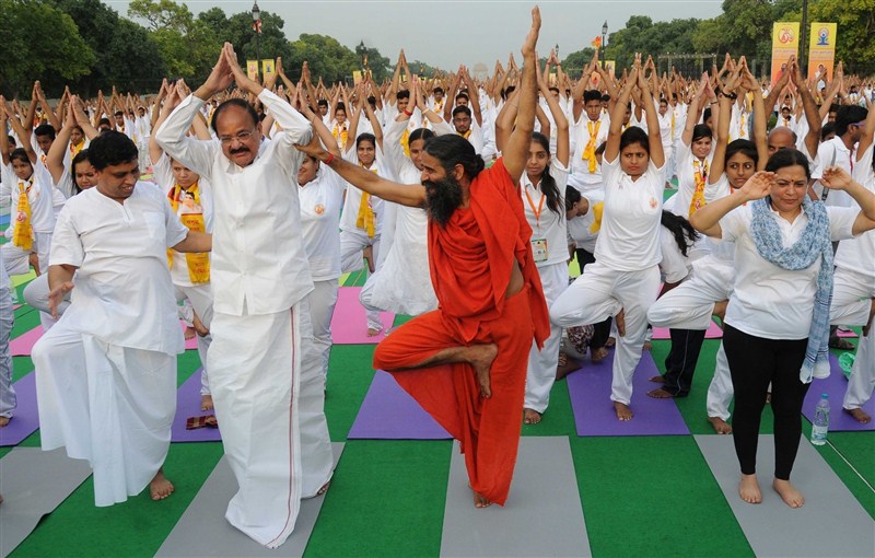 Baba Ramdev and Venkaiah Naidu participated in the Yoga rehearsal for International Yoga Day 2016. For International Yoga Day,for International Yoga Day 2016,Baba Ramdev,Venkaiah Naidu,Baba Ramdev at International Yoga Day,Baba Ramdev Yoga Day,Yoga rehearsal,Yoga rehearsal pics,Yoga rehearsal images,Yoga rehearsal photos,Yoga rehearsal stills,Yoga rehe