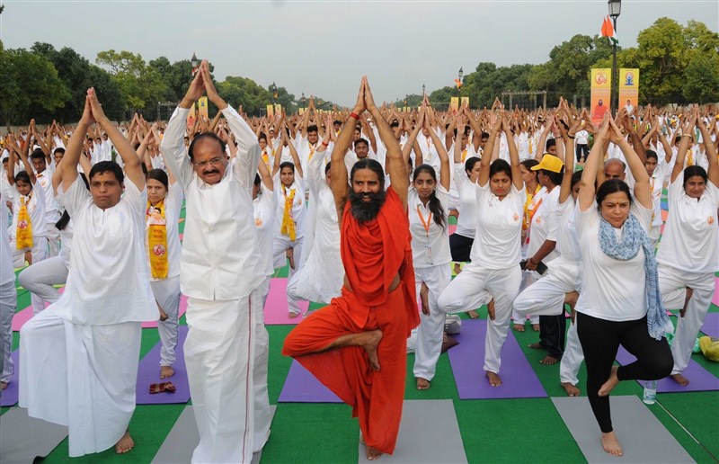 Baba Ramdev and Venkaiah Naidu participated in the Yoga rehearsal for International Yoga Day 2016. For International Yoga Day,for International Yoga Day 2016,Baba Ramdev,Venkaiah Naidu,Baba Ramdev at International Yoga Day,Baba Ramdev Yoga Day,Yoga rehearsal,Yoga rehearsal pics,Yoga rehearsal images,Yoga rehearsal photos,Yoga rehearsal stills,Yoga rehe