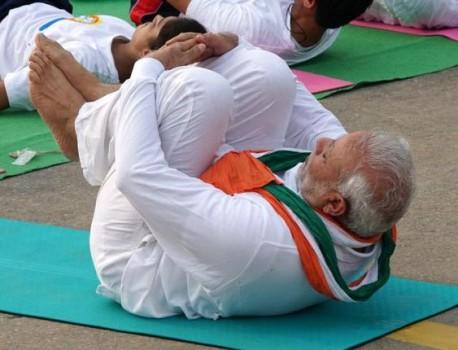 Learn Yoga from Narendra Modi: See Indian PM demonstrating different Yoga-ashanas (postures)