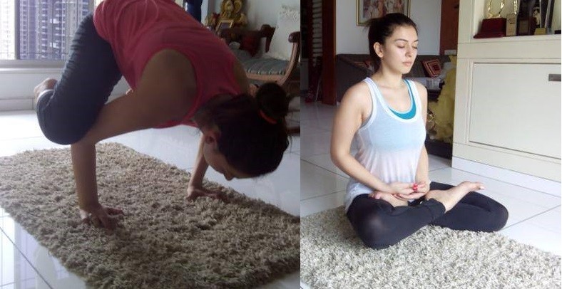 Kajal Aggarwal, Tamannaah, Anushka, Hansika and other south indian celebs doing Yoga. International yoga day,International yoga day 2016,celebs doing Yoga,South indian celebs doing Yoga,Kajal Aggarwal,Tamannaah,Anushka,Hansika,Amy Jackson,Anushka Shetty,Hansika Motwani,Ileana D'Cruz,Lissy,Mallika Sherawat,Shriya Saran