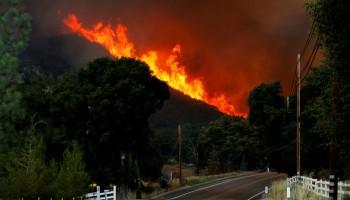 Wildfire ignites in California,Wildfire,Wildfires spread in California,Santa Barbara,heat wave,heat wave in California