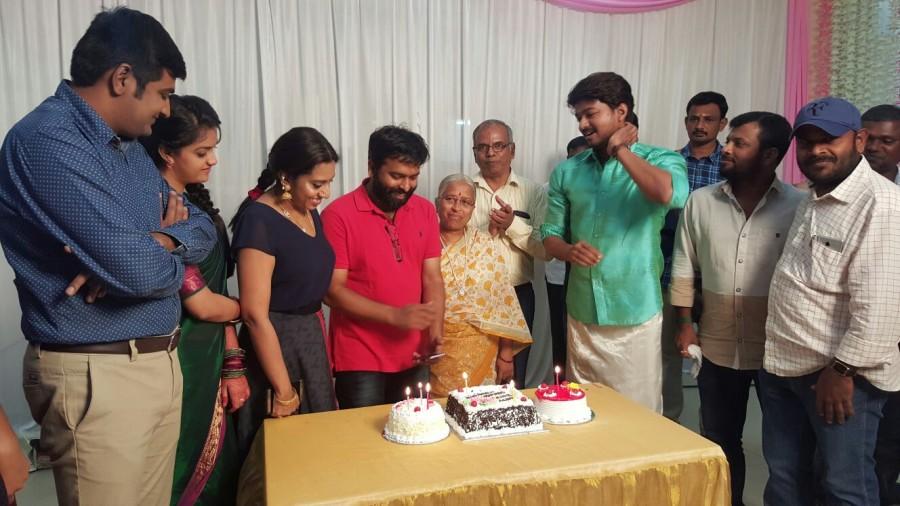 Actor Ilayathalapathy Vijay has turned 42 on Wednesday, June 22. The actor celebrated the birthday on Vijay 60 on the sets movie in Hyderabad. Vijay,happy birthday Vijay,Vijay birthday celebration,Vijay birthday celebrations,Vijay birthday celebration pics,Vijay birthday celebration images,Vijay birthday celebration photos,Vijay birthday celebration stills,Vijay birthday celebration pictures