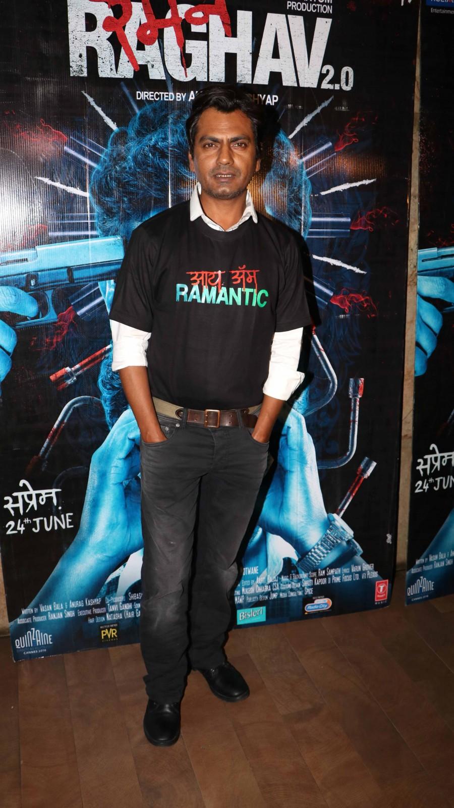Numerous celebrities from the film industry attended a special screening of director Anurag Kashyap's thriller Raman Raghav 2.0,Raman Raghav 2.0 Special Screening,Kangna Ranaut,Siddharth Roy Kapur,Gulshan Devaiah Shweta Tripathi,Vivaan Shah,Aneez Bazmee,Navdeep Singh,Abhishek Chaubey