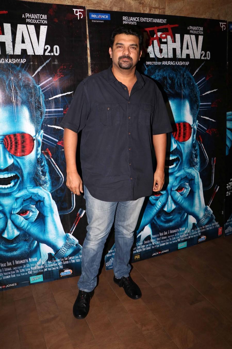 Numerous celebrities from the film industry attended a special screening of director Anurag Kashyap's thriller Raman Raghav 2.0,Raman Raghav 2.0 Special Screening,Kangna Ranaut,Siddharth Roy Kapur,Gulshan Devaiah Shweta Tripathi,Vivaan Shah,Aneez Bazmee,Navdeep Singh,Abhishek Chaubey