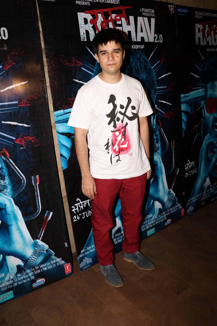 Numerous celebrities from the film industry attended a special screening of director Anurag Kashyap's thriller Raman Raghav 2.0,Raman Raghav 2.0 Special Screening,Kangna Ranaut,Siddharth Roy Kapur,Gulshan Devaiah Shweta Tripathi,Vivaan Shah,Aneez Bazmee,Navdeep Singh,Abhishek Chaubey