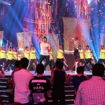 Bollywood actor Hrithik Roshan rehearsing for IIFA Awards 2016.