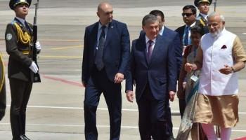 Narendra Modi,Modi,PM Modi,Narendra Modi arrives in Tashkent for SCO summit,SCO summit,Shanghai Cooperation Organisation,Uzbekistan capital