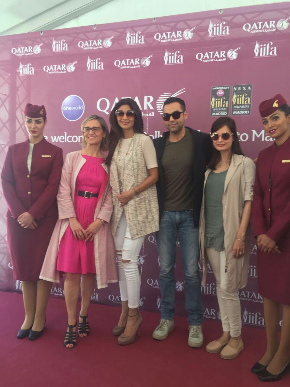 Qatar Airways, the official airline of the International Indian Film Academy 2016, welcomed the Bollywood celebrities with a burgundy carpet, the equivalent to Hollywood’s red carpet. IIFA 2016,IIFA 2016 live,Bollywood celebs IIFA 2016,Shahid Kapoor,Shilpa Shetty,Sonakshi Sinha,Bipasha Basu,Karan Singh Grover,IIFA 2016 pics,IIFA 2016 images,IIFA 2016 photos,IIFA 2016 stills,IIFA 2016 pictures