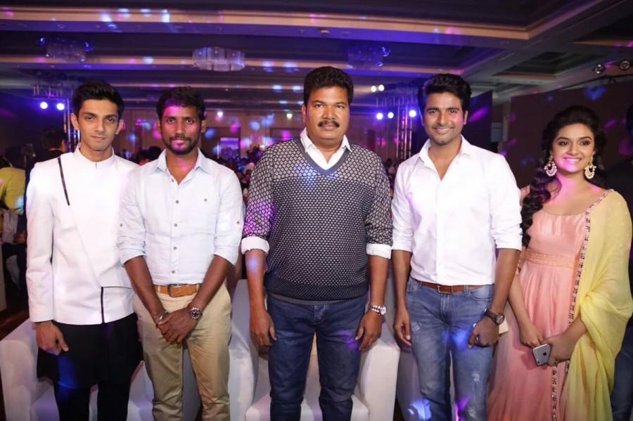 Sivakarthikeyan, Keerthy, Shankar, Anirudh at Remo Nee Kadhalan First Look & Title Track Launch Remo Nee Kadhalan First Look,Remo first look,Sivakarthikeyan,Keerthy Suresh,Shankar,Anirudh,Anirudh Ravichander,Remo songs,Remo title track,Remo first look launch