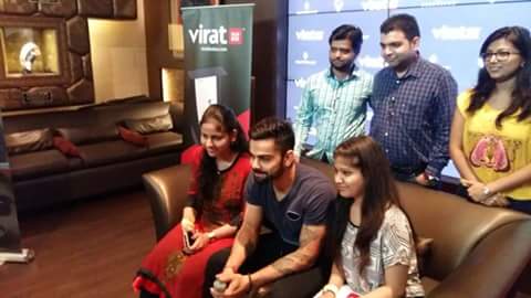Virat Kohli's fans were in for a treat when the Indian skipper and star batsman decided to get candid with them as a part of a fan meet session on Thursday. Virat Kohli,cricket player Virat Kohli,Virat Kohli's day out in Gurgaon with fans,Virat Kohli with fans,Virat Kohli with Gurgaon fans,Virat Kohli new pics,Virat Kohli new images,Virat Kohli pics,Virat Kohli images,Virat Kohli photos,Virat Kohli still
