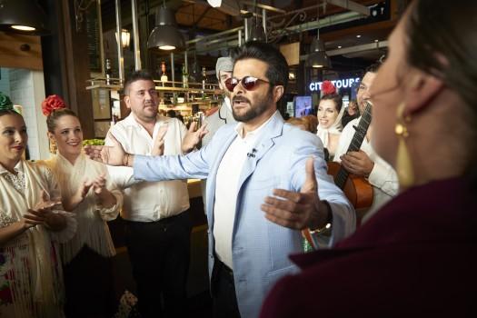 Bollywood megastar Anil Kapoor poses in Stefano Ricci at the Announcement Press Conference of 17th International Indian Film Academy Awards (IIFA) in Madrid, Spain.