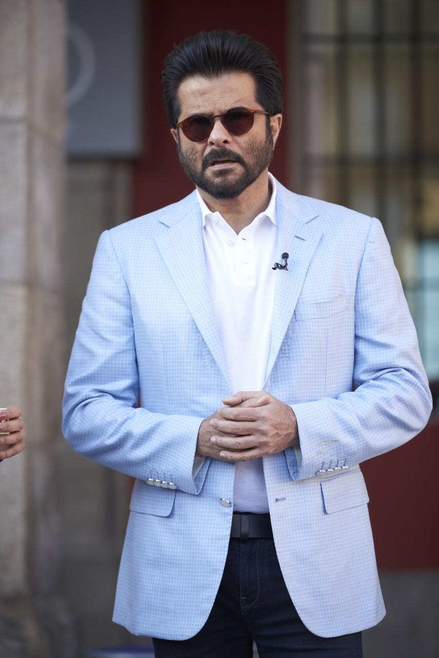 Bollywood megastar Anil Kapoor poses in Stefano Ricci at the Announcement Press Conference of 17th International Indian Film Academy Awards (IIFA) in Madrid, Spain. Anil Kapoor,Anil Kapoor at IIFA,Anil Kapoor at IIFA press conference,IIFA awards,IIFA awards 2016,Anil Kapoor pics,Anil Kapoor images,Anil Kapoor photos,Anil Kapoor stills,Anil Kapoor pictures
