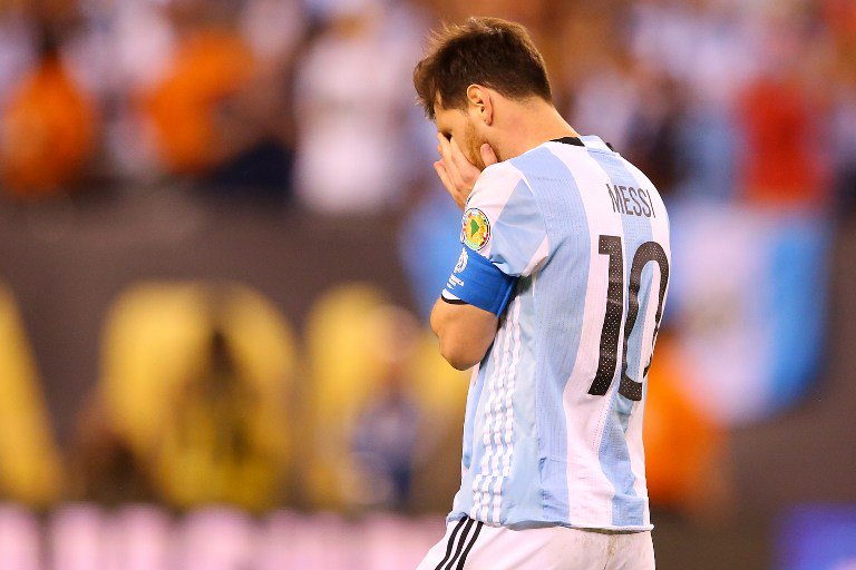 Argentina and Barcelona forward Lionel Messi retired from international duty after missing in a penalty shootout as Chile won the Copa America final. Lionel Messi,Lionel Messi retired,Lionel Messi retired from international football,Lionel Messi retired from football,Copa America final,Argentina vs Chile team Copa America final 2016 news and starting XI,Copa America final loss