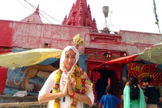 Model, actress Sofia Hayat, who is now Gaia Mother Sofia went to Varanasi on a spiritual trip.aranasi on spiritual trip.