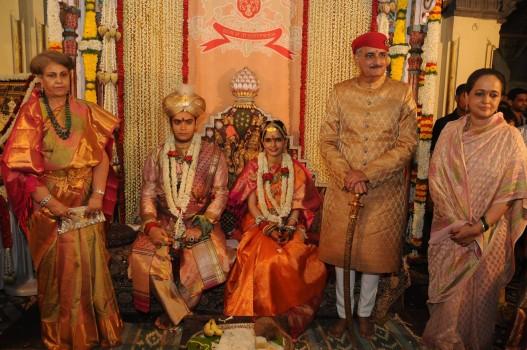 Mysore Maharaja Yaduveer Chamraja Krishnadatta Wodeyar ties knot with Trishika Kumari Singh.
