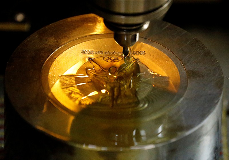 The medals that will be awarded at Rio are the most sustainable in Olympic history: much of the silver is recycled from old mirrors and X-ray plates; the gold is free of mercury. Olympic medal,Rio Olympic medal,Making a Rio Olympic medal,Olympic,Rio Olympics 2016,Rio 2016,Rio Gold medals,Rio Olympic winners,2016 rio olympics,Rio 2016 Olympic medals