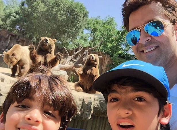 Hrithik Roshan and his sons, Hrehaan and Hridhaan, took off to the Africa for a quick family holiday. Hrithik Roshan,Hrithik Roshan son,Hrithik Roshan sons Hrehaan and Hridhaan,Hrehaan,Hridhaan,Hrithik Roshan family holiday,family holiday in Africa,Hrithik Roshan's African adventure trip,Hrithik Roshan pics,Hrithik Roshan images,Hrithik Roshan photos