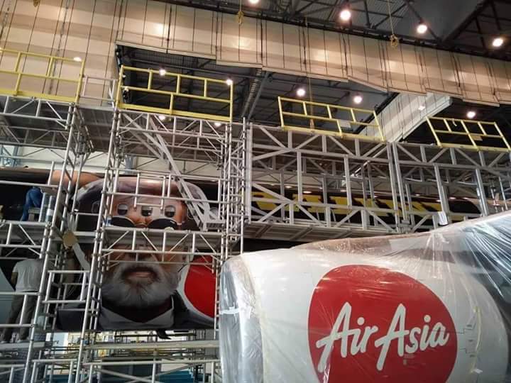 Making of Kabali flight. Rajinikanth's Kabali flight,Kabali flight,Kabali,Rajinikanth as Kabali,Kabali promotion,Airasia Kabali,kabali movie,Kabali promotion pics,Kabali promotion images,Kabali promotion photos,Kabali promotion stills,Kabali promotion pictures