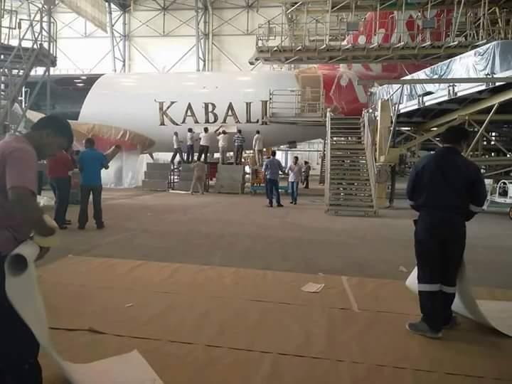 Making of Kabali flight. Rajinikanth's Kabali flight,Kabali flight,Kabali,Rajinikanth as Kabali,Kabali promotion,Airasia Kabali,kabali movie,Kabali promotion pics,Kabali promotion images,Kabali promotion photos,Kabali promotion stills,Kabali promotion pictures