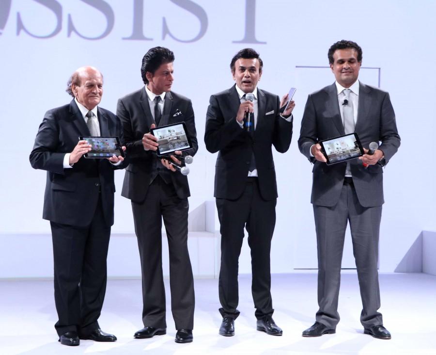 Bollywood actor Shah Rukh Khan launches D'Decor's digital interface D'Assist. Sharukh Khan,Sharukh Khan launches D'Decor's digital interface D'Assist,D'Decor's digital interface D'Assist,D'Decor's,D'Assist,Shah Rukh Khan,Shah Rukh Khan latest Pics,SRK,Shah Rukh Khan latest images,Shah Ru