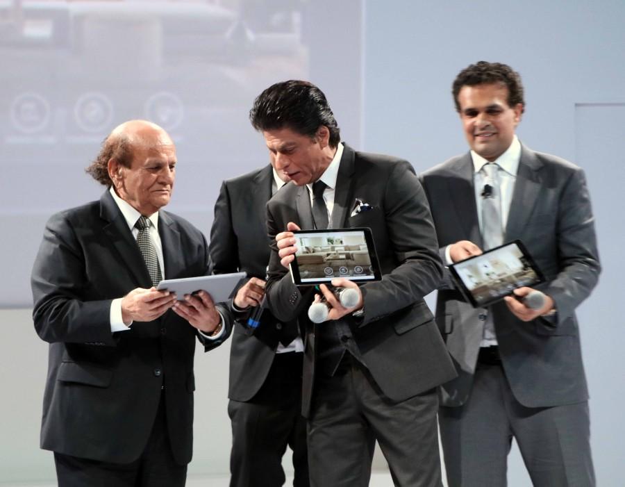 Bollywood actor Shah Rukh Khan launches D'Decor's digital interface D'Assist. Sharukh Khan,Sharukh Khan launches D'Decor's digital interface D'Assist,D'Decor's digital interface D'Assist,D'Decor's,D'Assist,Shah Rukh Khan,Shah Rukh Khan latest Pics,SRK,Shah Rukh Khan latest images,Shah Ru