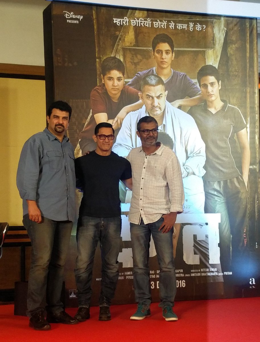 Bollywood actor Aamir Khan at Dangal Poster launch. Aamir Khan,Aamir Khan at Dangal Poster launch,Dangal Poster launch,Dangal Poster,Bollywood movie Dangal,Dangal Poster launch pics,Dangal Poster launch images,Dangal Poster launch photos,Dangal Poster launch stills,Dangal Poster launchpictures
