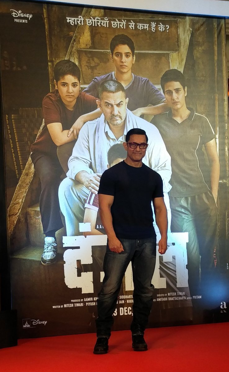 Bollywood actor Aamir Khan at Dangal Poster launch. Aamir Khan,Aamir Khan at Dangal Poster launch,Dangal Poster launch,Dangal Poster,Bollywood movie Dangal,Dangal Poster launch pics,Dangal Poster launch images,Dangal Poster launch photos,Dangal Poster launch stills,Dangal Poster launchpictures