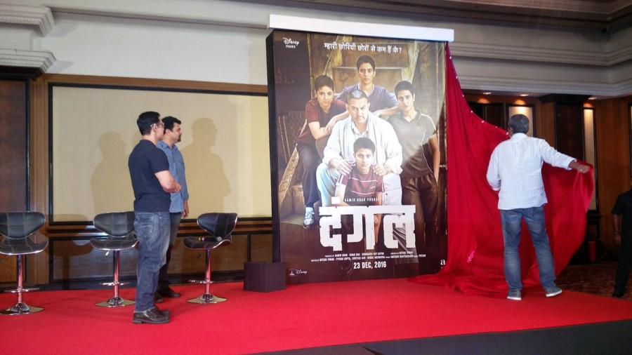 Bollywood actor Aamir Khan at Dangal Poster launch. Aamir Khan,Aamir Khan at Dangal Poster launch,Dangal Poster launch,Dangal Poster,Bollywood movie Dangal,Dangal Poster launch pics,Dangal Poster launch images,Dangal Poster launch photos,Dangal Poster launch stills,Dangal Poster launchpictures