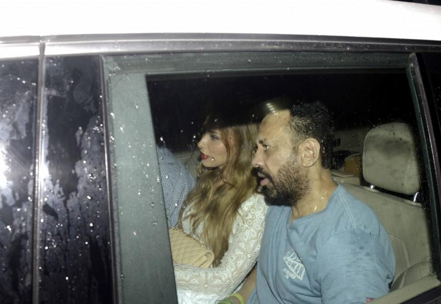 Bollywood actor Salman Khan attends Sultan special screening with Lulia Vantur at yashraj studios. Sultan special screening,Sultan,Salman Khan,Lulia Vantur,salman khan lulia vantur,Salman Khan and Lulia Vantur,Salman Khan and Lulia Vantur at Sultan special screening,Sultan special screening pics,Sultan special screening images,Sultan special screening