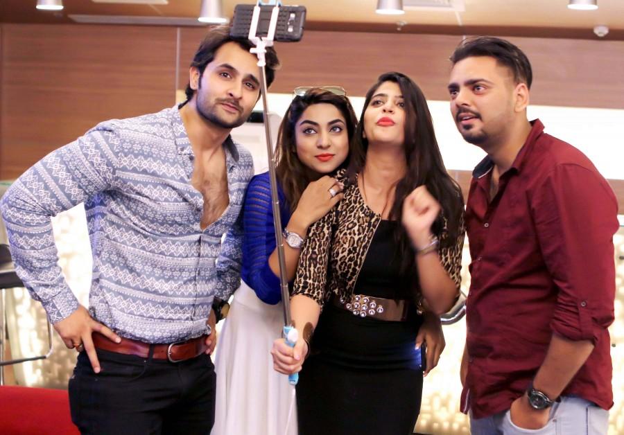Harshvardhan Joshi, Rishank Tiwari, Ritika Gulati, Shaleen Bhanot, Sufi Gulati, singer Jojo and Director Indervesh Yogee went to promote Hindi film Love Ke Funday at Pune. Love Ke Funday,Love Ke Funday promotion,Love Ke Funday movie promotion,Harshvardhan Joshi,Rishank Tiwari,Ritika Gulati,Shaleen Bhanot,Sufi Gulati,singer Jojo,Director Indervesh Yogee,Love Ke Funday promotion pics,Love Ke Funday promotion images,Love Ke Fu