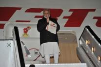 Prime Minister Narendra Modi on Thursday arrived in South Africa from Mozambique on the second leg of his four-nation African tour.