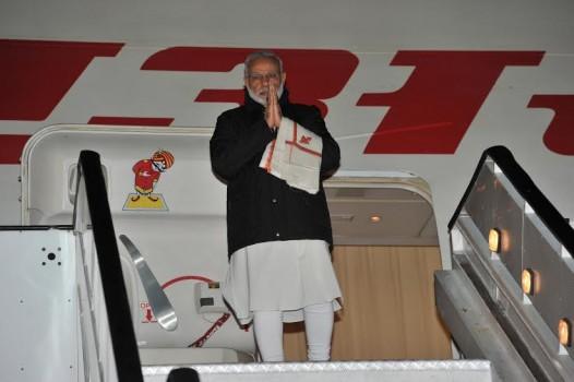 Prime Minister Narendra Modi on Thursday arrived in South Africa from Mozambique on the second leg of his four-nation African tour.