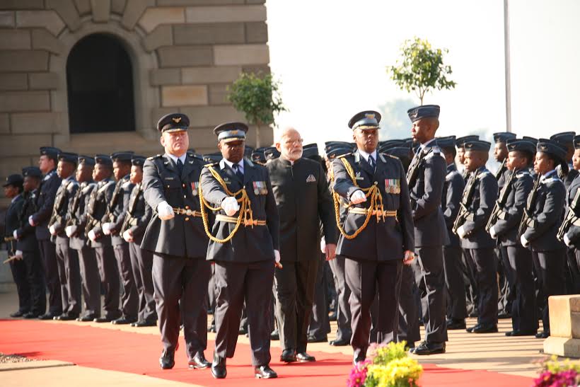 Prime Minister Narendra Modi on Thursday arrived in South Africa from Mozambique on the second leg of his four-nation African tour. Narendra Modi,Prime Minister Narendra Modi,Narendra Modi in South Africa,Modi in South Africa,Mozambique,Modi's African tour,Modi on African tour,African tour,PM Narendra Modi