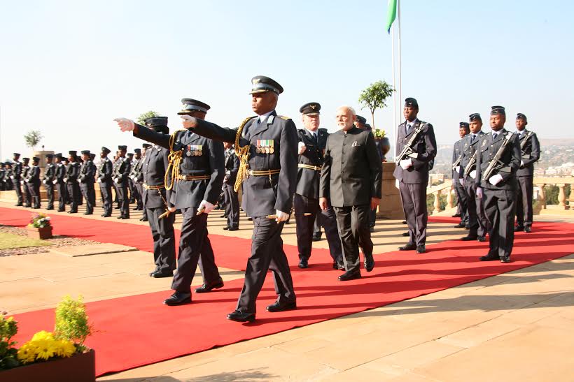 Prime Minister Narendra Modi on Thursday arrived in South Africa from Mozambique on the second leg of his four-nation African tour. Narendra Modi,Prime Minister Narendra Modi,Narendra Modi in South Africa,Modi in South Africa,Mozambique,Modi's African tour,Modi on African tour,African tour,PM Narendra Modi